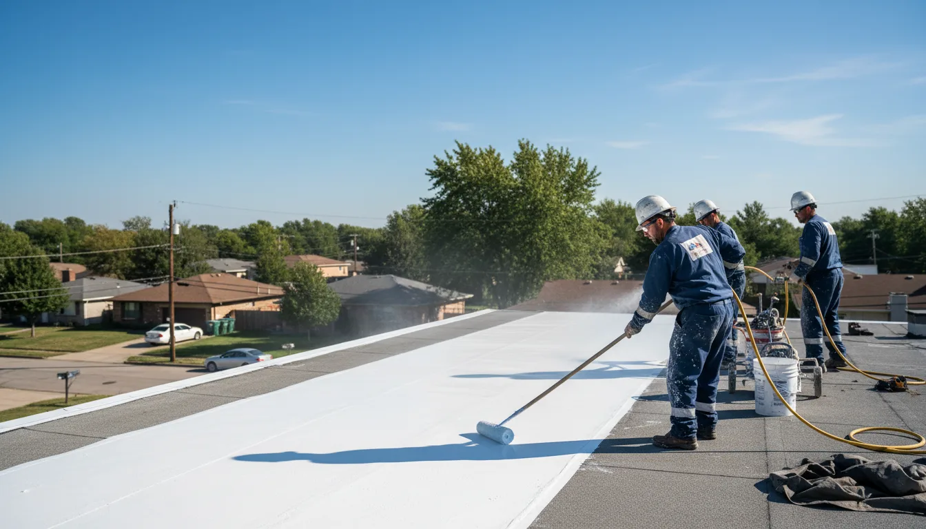 Commercial roof coating in Maud, TX near me